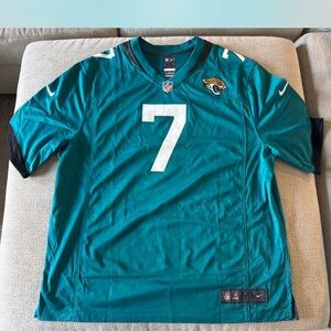 Nike #7 Brian Thomas Jr. Jacksonville Jaguars Teal Home Jersey